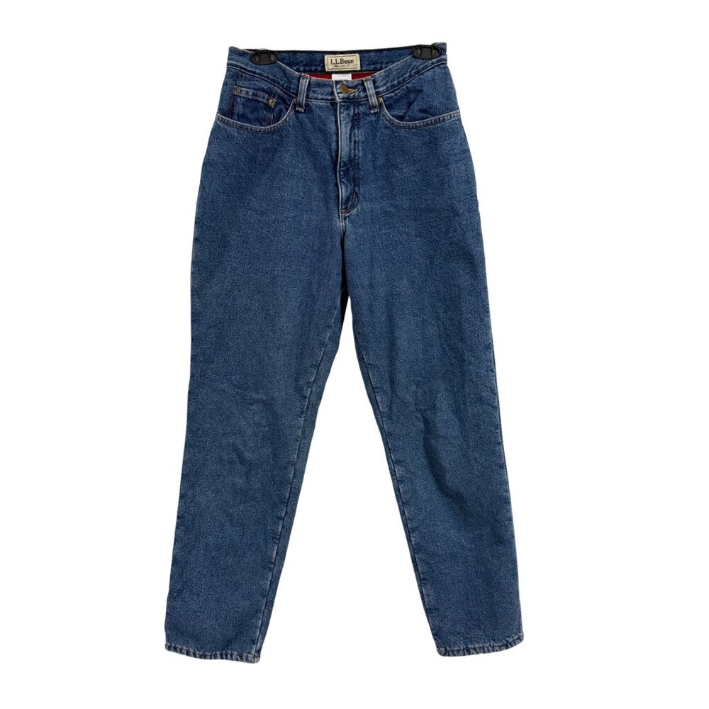 LL Bean Flannel‎ Line Jeans Women's Size 10 M/T (Med/Tall)